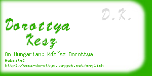 dorottya kesz business card